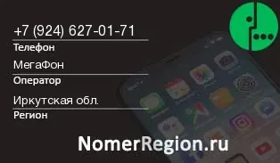 Кто звонил с 9246270171 - регион и оператор